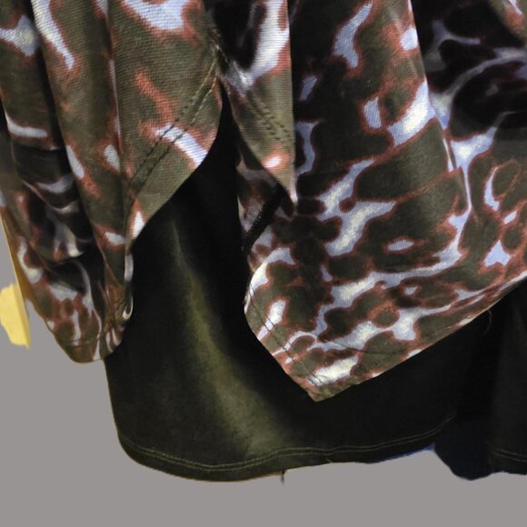 TERRA & SKY WOMENS 1X DRESS NWT DRAPED COLUMN LAVENDER FLEUR - Picture 4 of 9